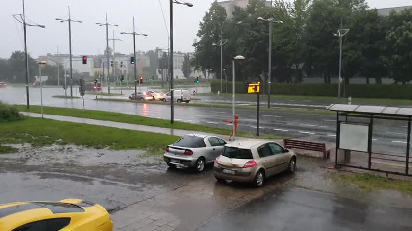 Intensywne opady deszczu w Częstochowie