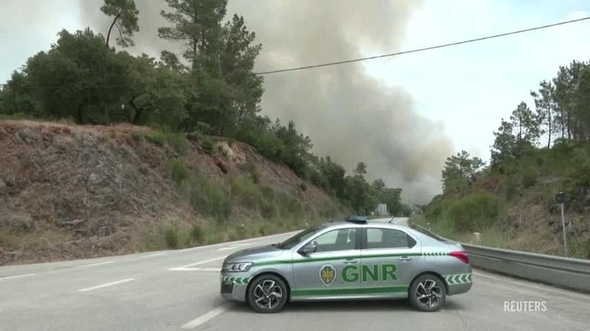 A fire in central Portugal