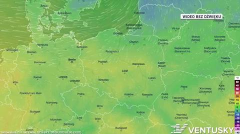 Prognozowana temperatura w kolejnych dniach