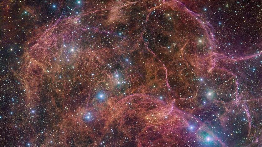 Pozostałości po supernowej Żagla na zdjęciu ESO