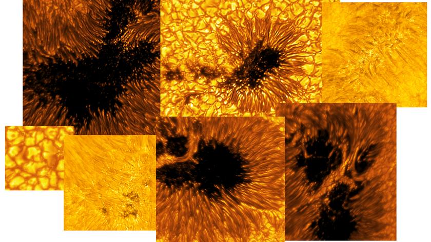Fragmenty Słońca na zdjęciach Teleskopu Słonecznego Daniela K. Inouye