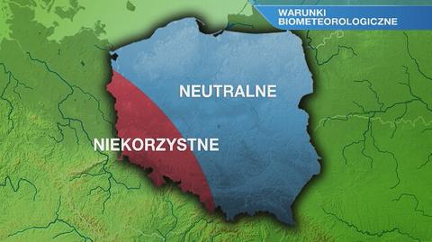 Warunki biometeorologiczne w czwartek