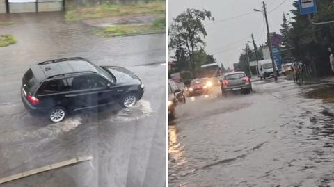 Zalane ulice w podpoznańskich Plewiskach