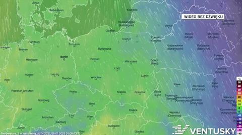 Prognozowane temperatury na 09-15.01