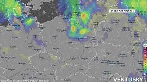 Prognozowane opady w najbliższych dniach