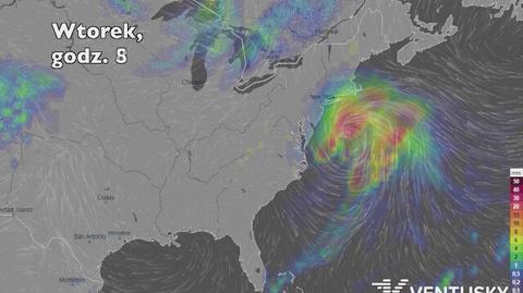 Opady w ciągu kolejnych dni w USA (Ventusky.com) (wideo bez dźwięku)