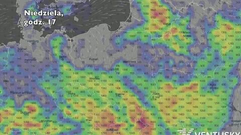 Potencjalny rozwój burz w ciągu pięciu dniu (Ventusky.com) | wideo bez dźwięku