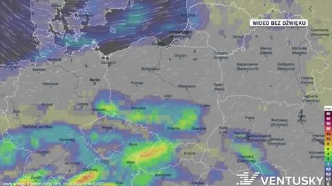 Prognoza opadów w dniach 15-19.09