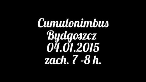Cumulonimbus Bydgoszcz 04.01.2015 zach. 7 -8 h.