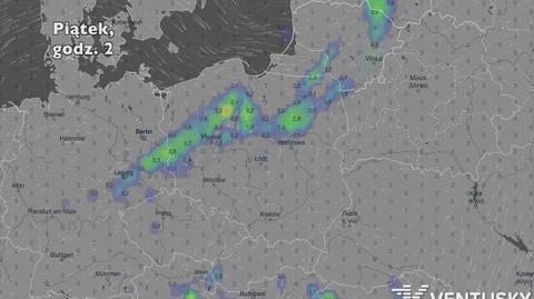 Opady deszczu w ciągu najbliższych pięciu dni (Ventusky.com) | wideo bez dźwięku