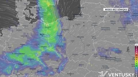 Prognoza opadów na kolejne dni