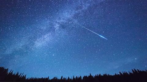 Zielony meteor na niebie Queensland