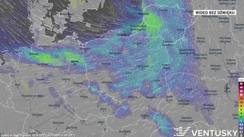 Prognozowane opady w okresie 14-18.01