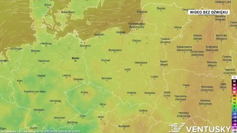 Prognozowana temperatura na kolejne dni