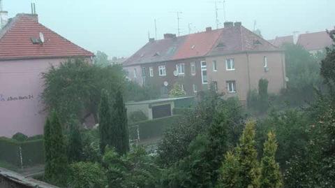 Potężna ulewa w Szczecinie