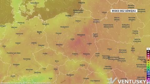 Prognozowana temperatura w dniach 17-21.08