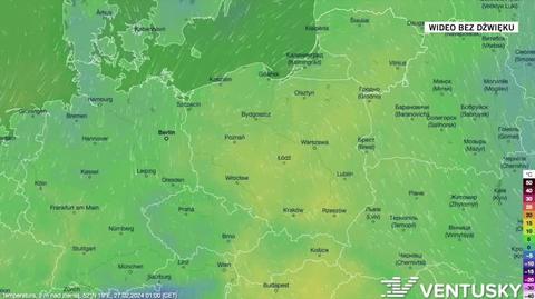 Prognoza temperatury na okres 27.02-02.03