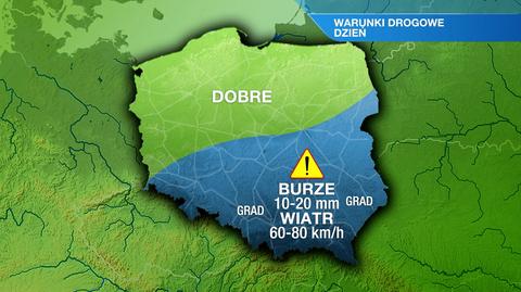 Warunki drogowe w poniedziałek 17.07