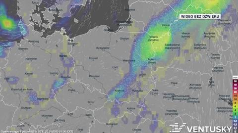 Prognoza opadów w dniach 20-24.01