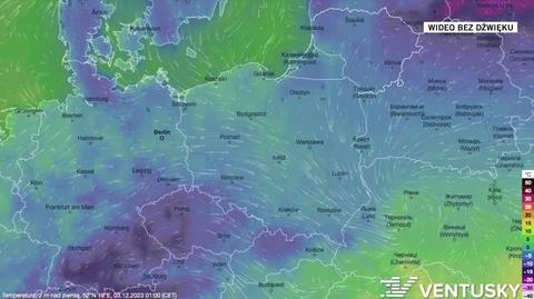 Prognozowana temperatura na kolejne dni