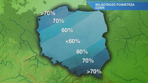 Warunki biometeorologiczne w czwartek