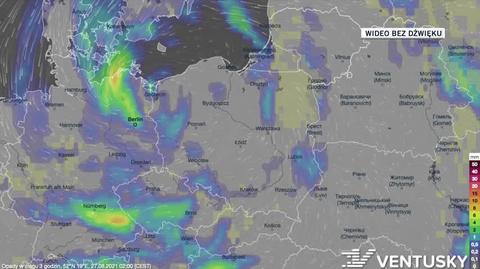 Prognozowane opady w dniach 27-31.08