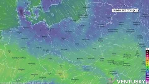 Prognozowana temperatura w ciągu kolejnych dni