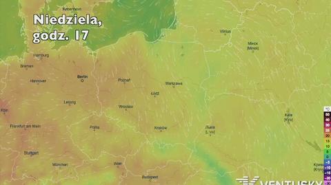 Temperatura w ciągu najbliższych dni (Ventusky.com) | wideo bez dźwięku)