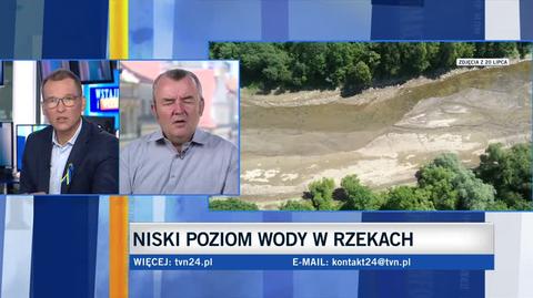 Bogdan Chojnicki o niskim poziomie wody w rzekach