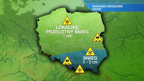 Warunki drogowe w piątek 15.12