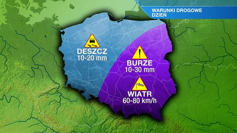 Warunki drogowe w sobotę 5.08