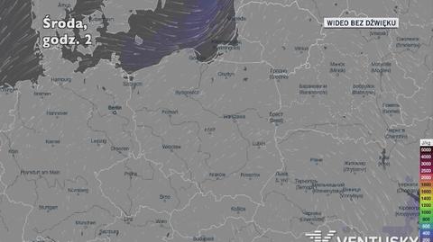 Potencjalny rozwój burz w kolejnych dniach (Ventusky.com | wideo bez dźwięku)