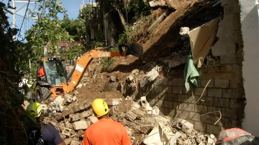 Po ulewach w wyniku osuwiska w stolicy Dominikany zawalił się dom