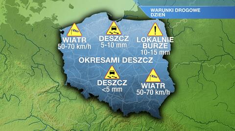 Warunki drogowe w sobotę