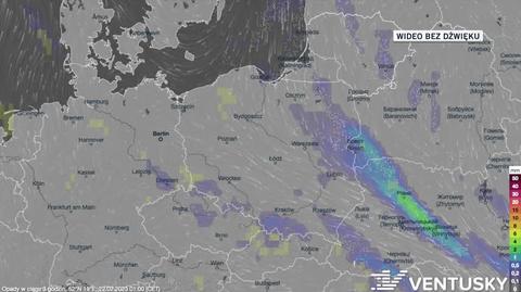 Prognozowane opady w dniach 22-26.02