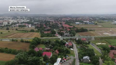 Nagranie z drona z Dzierżoniowa 