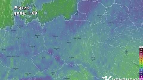 Prognoza temperatury na pięć dni