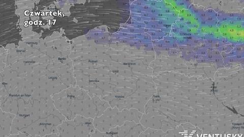 Opady deszczu w ciągu najbliższych dni (Ventusky.com) | wideo bez dźwięku