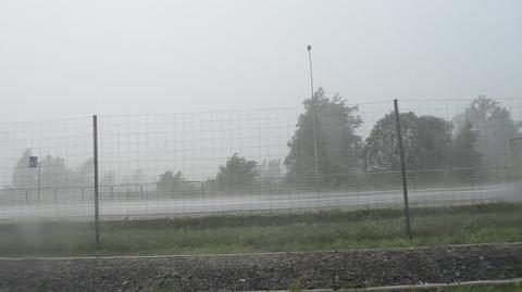 Silna burza, wichura w Jankach pod Warszawą 23.07.2017