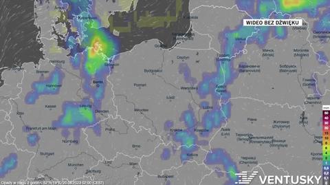 Prognozowane opady w dniach 20-24.08