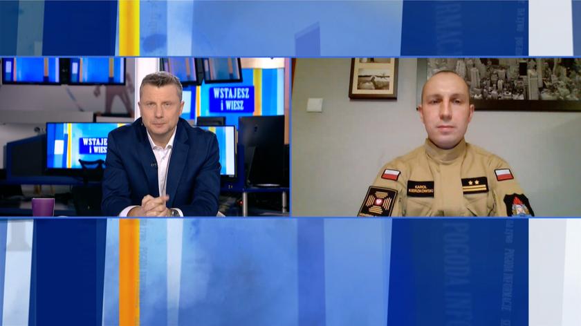 Rzecznik prasowy komendanta głównego Państwowej Straży Pożarnej brygadier Karol Kierzkowski o interwencjach w weekend
