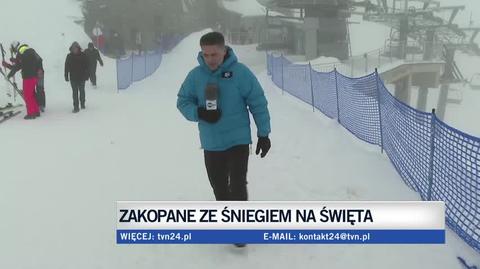 Zimowe warunki w Tatrach. Relacja reportera TVN24