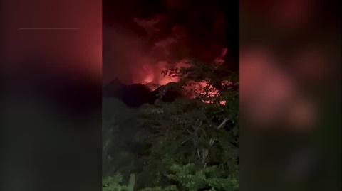 Na indonezyjskiej wyspie Ruang wybuchł wulkan