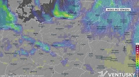 Prognozowane opady w kolejnych dniach