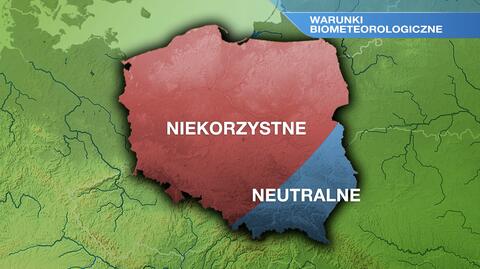 Warunki biometeo w sobotę