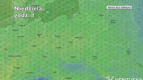 Temperatura w ciągu najbliżyszch pięciu dniu (Ventusky.com)