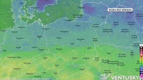 Prognozowana temperatura w dniach 9-13.03