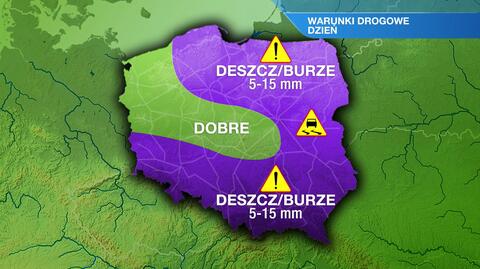 Warunki drogowe we wtorek 21.05