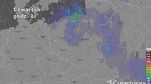 Potencjalny rozwój burz w ciągu pięciu dniu (Ventusky.com) | wideo bez dźwięku