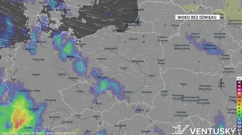 Prognozowane opady w kolejnych dniach 